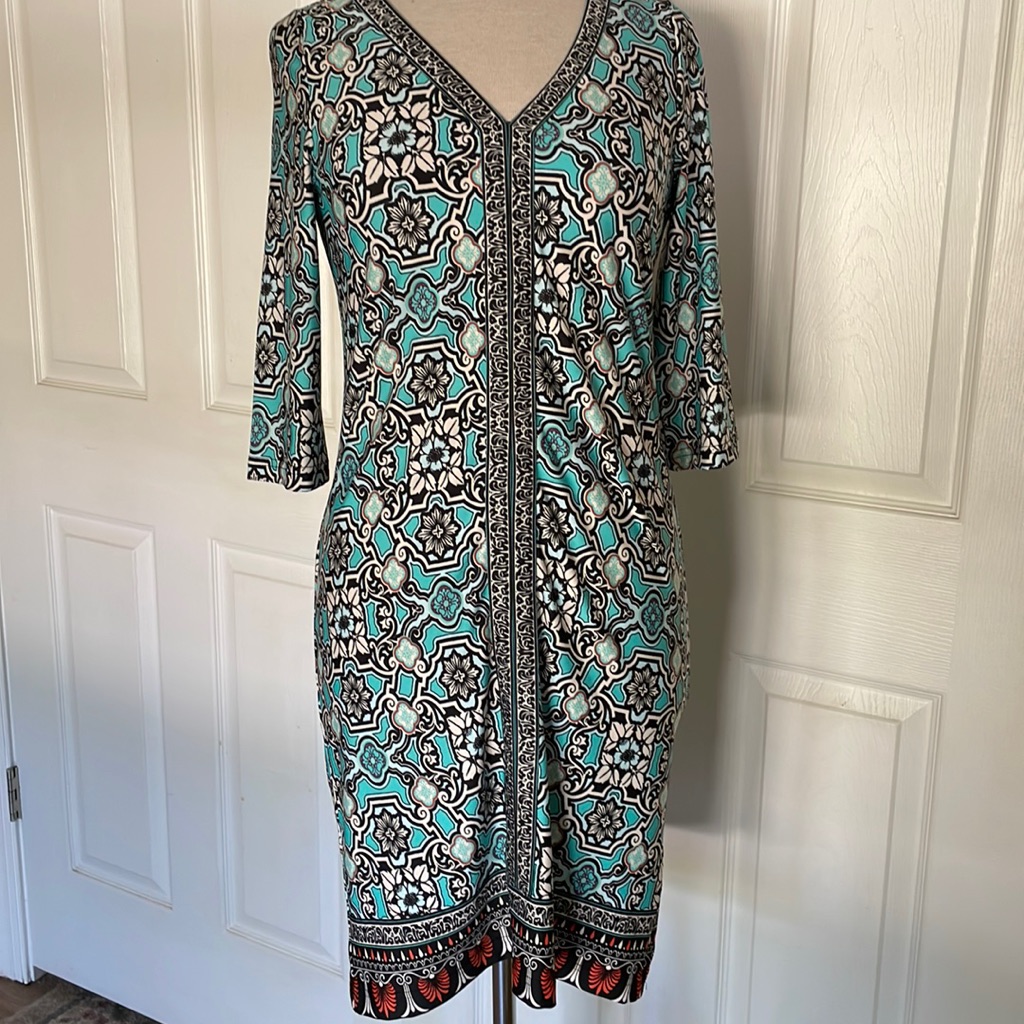 Tracy Negoshian Brand New Floral Print Dress Xs